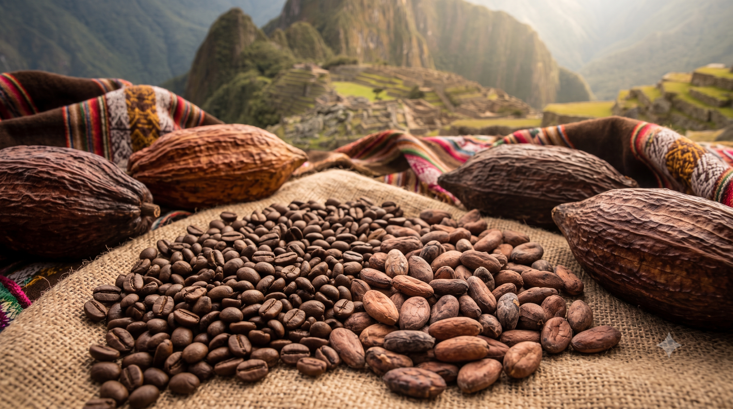 Peruvian coffee and cacao